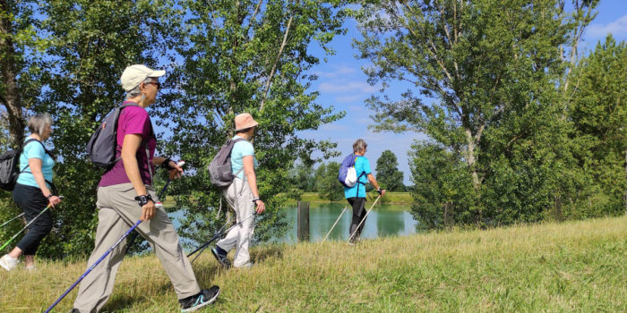 Marche nordique au lac de Neuffons