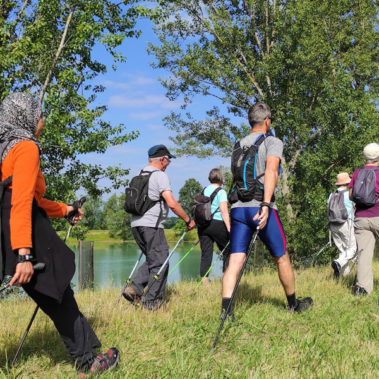 Marche nordique au lac de Neuffons