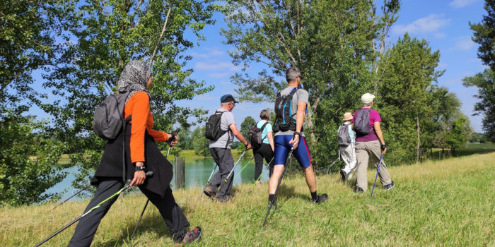 Marche nordique au lac de Neuffons
