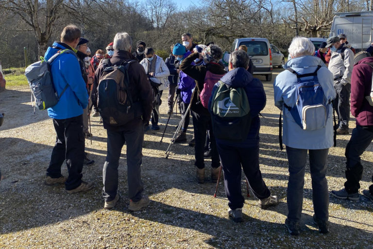 Rando Rimons 23 janvier Départ eglise Rimons actu rando dimanche