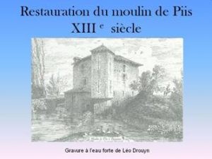 Bassane, moulin de Piis, restauration Léo Drouyn