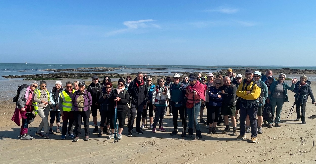 Noirmoutier groupe sur la plage